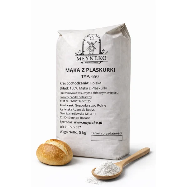 Mąka z płaskurki typ: 650 5kg